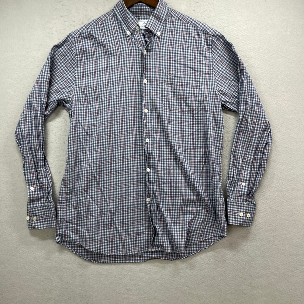Southern Tide Button Down Shirt Mens M Blue Gingham Long Sleeve Classic Fit